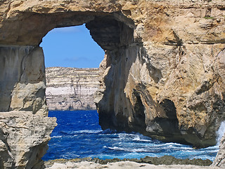 Image showing Azure Window, Gozo, Malta