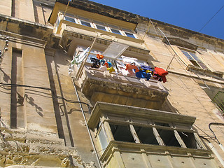 Image showing Balcony on maltese street