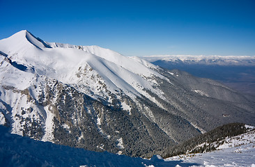 Image showing Winter mountains landscape. Bulgaria, Bansko