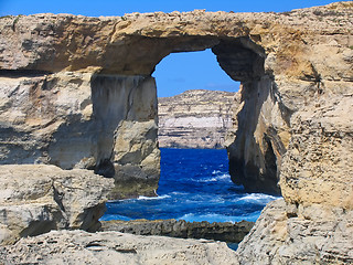 Image showing Azure Window, Gozo, Malta
