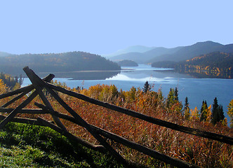Image showing Lake des Roches in the fall