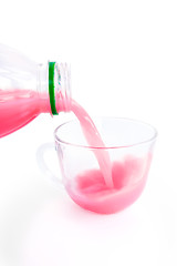 Image showing Pour pink drink