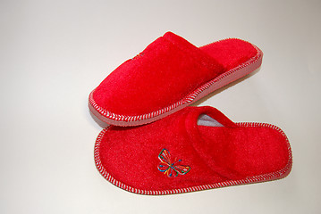 Image showing Red Slippers