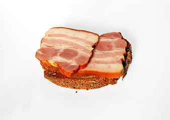 Image showing Sandwich with bacon