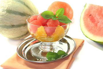 Image showing Melon orange salad