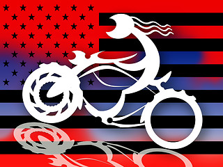 Image showing American Bikers