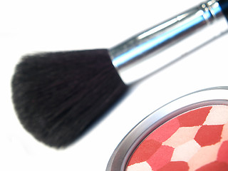 Image showing cosmetics and brush