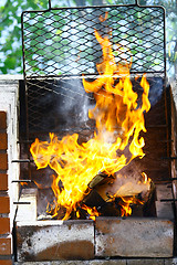 Image showing grill flame