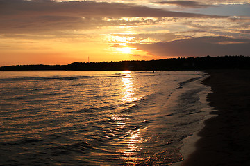 Image showing Sunset in Halmstad