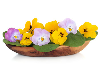 Image showing Viola Flower Salad