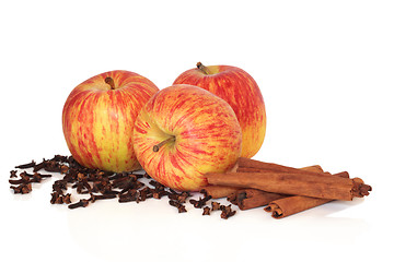 Image showing Apples Cinnamon and Cloves