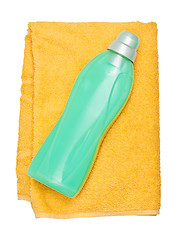 Image showing Bottle on the towel