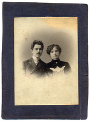 Image showing Retro photo of family