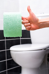 Image showing Holder of toilet paper