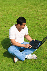 Image showing man using laptop