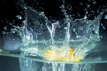 Image showing lemon and water