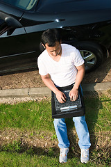 Image showing man using laptop