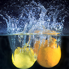 Image showing lemon and water