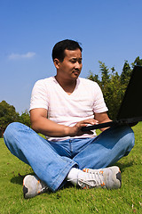 Image showing man using laptop