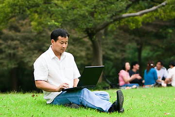 Image showing man using laptop