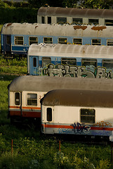 Image showing  four waggon