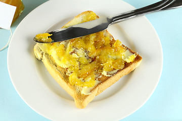 Image showing Marmalade On Toast
