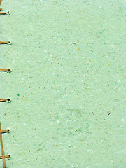 Image showing Handmade pineapple husk paper bound with string