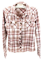 Image showing Male plaid shirt