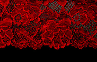 Image showing Red lace 