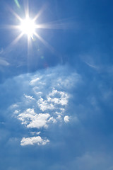 Image showing bright sun