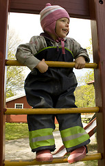 Image showing Child climbing