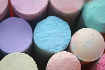 Image showing Pastel Chalk Closeup