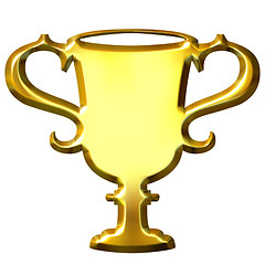 Image showing 3D Golden Trophy
