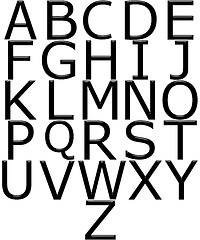 Image showing 3D Alphabet