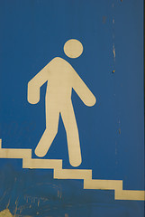 Image showing sign for pedestrians