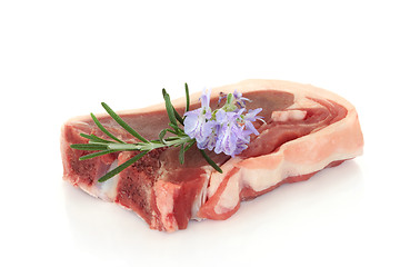 Image showing Lamb Chop with Rosemary Herb