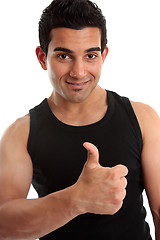 Image showing Athletic fitness instructor or builder