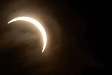 Image showing Partial solar eclipse