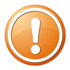 Image showing orange exclamation point button