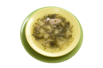 Image showing Green borscht from Sorrel