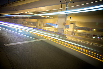 Image showing trail of traffic