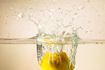 Image showing lemon and water