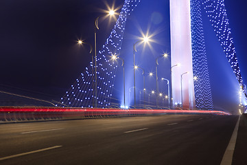 Image showing bridge night