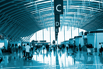 Image showing interior of the airport