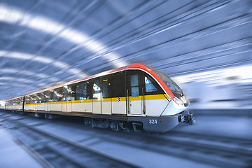 Image showing train motion blur