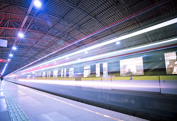 Image showing train motion blur