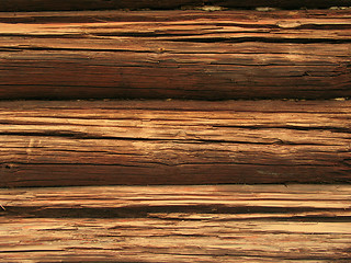 Image showing Texture of fence weathered wood 