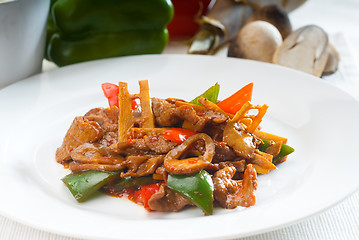 Image showing Chinese beef and vegetables