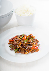 Image showing Chinese beef and vegetables