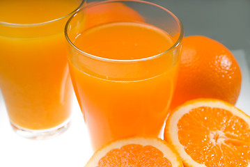 Image showing fresh orange juice